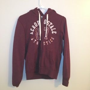 Maroon Zip-up Hoodie